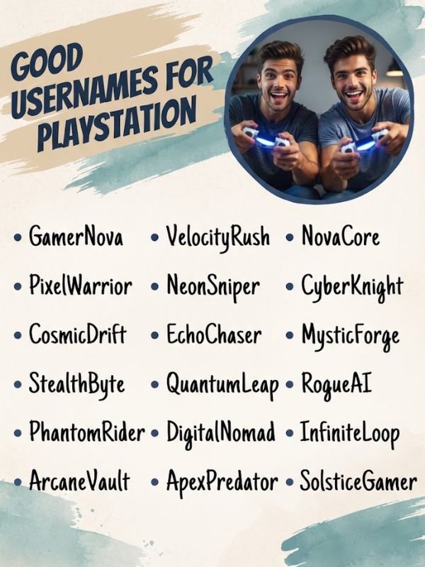good usernames for playstation