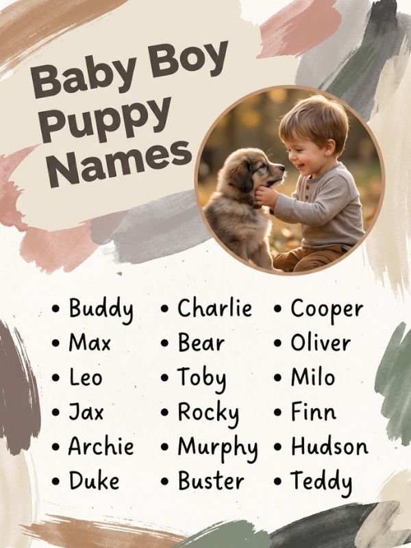 Baby Boy Puppy Names