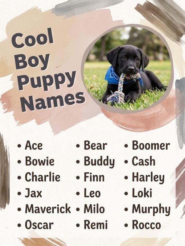 Cool Boy Puppy Names