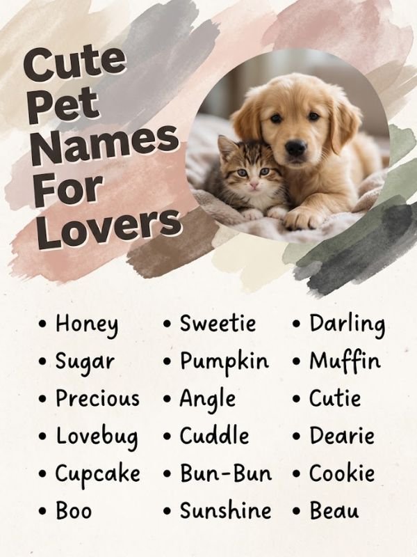 Cute Pet Names For Lovers