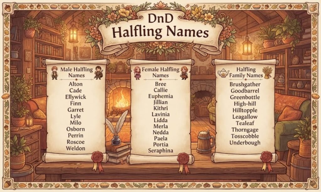 DnD Halfling Names