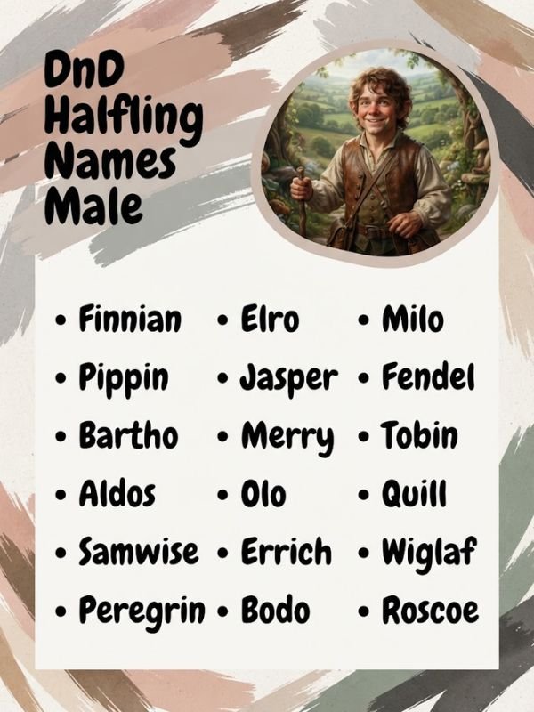 DnD Halfling Names Male