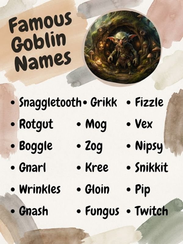 Famous Goblin Names
