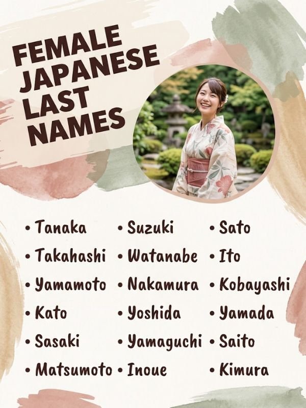Female Japanese Last Names