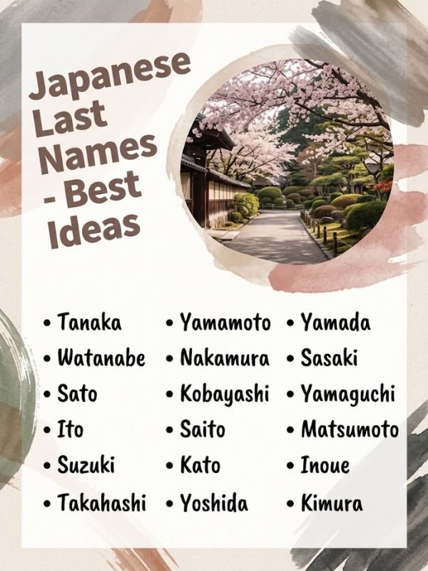 Japanese Last Names - Best Ideas