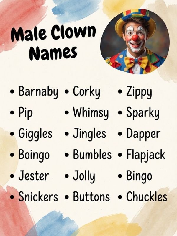 Male Clown Names