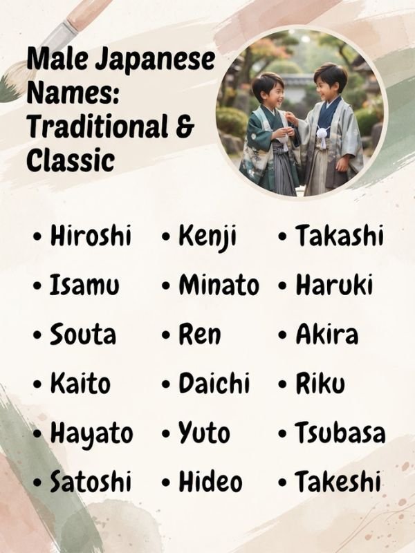 Male Japanese Names: Traditional & Classic