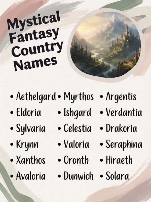 Mystical Fantasy Country Names