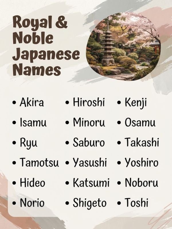 Royal & Noble Japanese Names