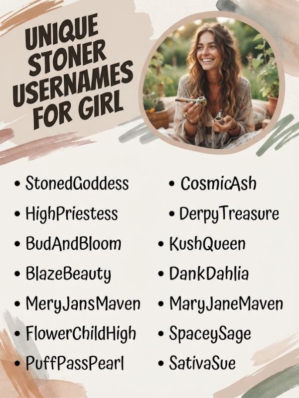 Unique Stoner Usernames For Girl